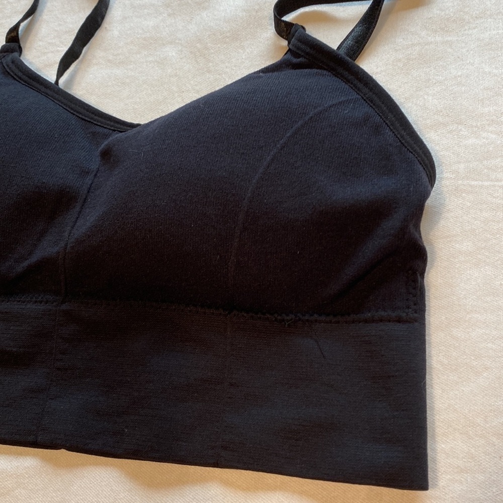 Black Sports Bra - Picture 3 of 6